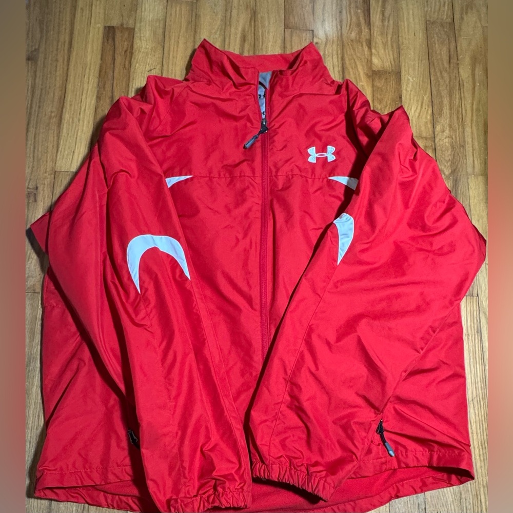 Under Armour Men’s Red & White Performance Medium Weight Jacket Size XXL